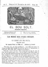 El Bou Solt : semanari impolític. Añ I, núm. 26 (Disapte 3 d'Novembre de 1877) [sic]