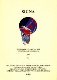 Signa : revista de la Asociación Española de Semiótica. Núm. 14, 2005