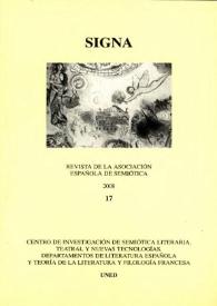 Signa : revista de la Asociación Española de Semiótica. Núm. 17, 2008