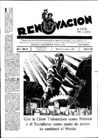 Renovación (México D. F.) : Órgano de la Federación de Juventudes Socialistas de España