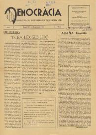 Democràcia : Portantveu del Partit Republicà d'Esquerra. Núm. 2, noviembre de 1944