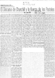 El discurso de Churchill y la Guerra de los Pasteles