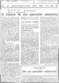 El fracaso de una operación comunista