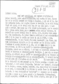 Carta de Eugenio Xammar a Carlos Esplá. Ginebra, 18 de mayo de 1956