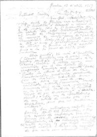 Carta de Eugenio Xammar a Carlos Esplá. Ginebra, 13 de abril de 1957