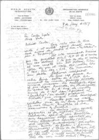 Carta de Eugenio Xammar a Carlos Esplá. Ginebra, 8 de junio de 1957