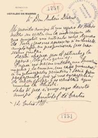 Carta de Castro, Cristóbal de