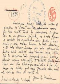 Carta de Jiménez, Juan Ramón