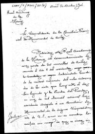 Minuta de oficio en la que se ruega informe sobre el derrumbamiento de una parte de las murallas de Ávila, suceso acaecido el pasado 5 de diciembre de 1906.