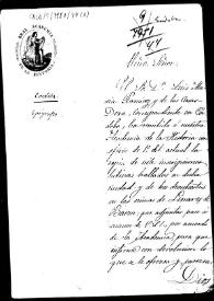 Oficio de remisión de copia de siete inscripciones romanas halladas en Córdoba y tres descubiertas en las minas de Linares de Baeza