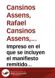 Impreso en el que se incluyen el manifiesto remitido al Subsecretario de Instrucción Pública y Bellas Artes en fecha 1 de mayo de 1925, la exposición de fecha 26 de abril de 1925 que la Asociación de la Prensa de Granada ha remitido a los poderes públicos y el artículo de Emilio Gutiérrez Gamero, relativos a su oposición a la utilización de la Alhambra para espectáculos públicos.