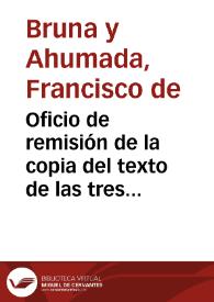 Oficio de remisión de la copia del texto de las tres inscripciones halladas en Utrera y un informe sobre la primera que se halló.