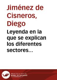 Leyenda en la que se explican los diferentes sectores del yacimiento y los lugares donde se hallaron los materiales.