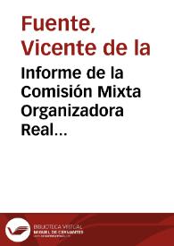 Informe de la Comisión Mixta Organizadora Real Academia de la Historia y Real Academia de Bellas Artes de San Fernando relativa a la consulta efectuada por la Comisión de Monumentos de Oviedo acerca del nombramiento de Conservador del Santuario de Covadonga.