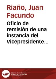 Oficio de remisión de una instancia del Vicepresidente y Vicesecretario de la Sociedad Arqueológica de Vich relativa a la subvención para la conservación del templo romano de Vich para que la Academia informe al respecto.