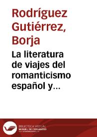 La literatura de viajes del romanticismo español y sus ilustraciones : el caso de El Laberinto (1843-1845)