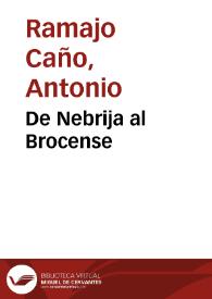 De Nebrija al Brocense