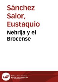 Nebrija y el Brocense