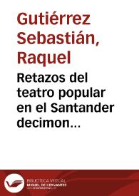 Retazos del teatro popular en el Santander decimonónico