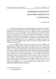 Et quelques voix de plus: de Francisco Núñez Muley à Fatima Ratal