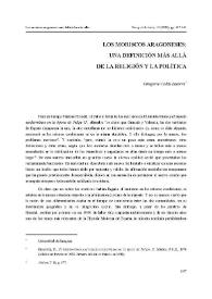 Los moriscos aragoneses : una definición más allá de la religión y la política