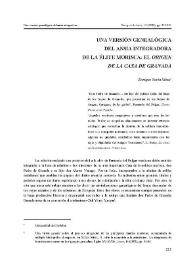 Una versión genealógica del ansia integradora de la élite morisca : el Origen de la Casa de Granada