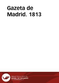 Gazeta de Madrid. 1813