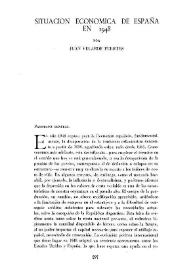 Situación económica de España en 1948