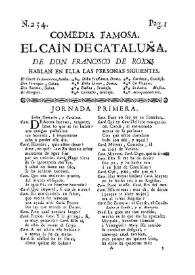 Comedia famosa El Cain de Cataluña