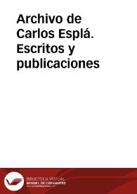 Escritos y publicaciones