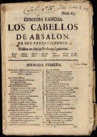 Comedia famosa, Los cabellos de Absalon