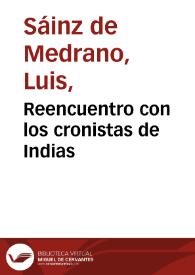 Reencuentro con los cronistas de Indias