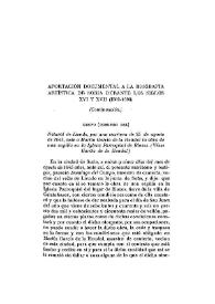 Aportación documental a la biografía artística de Soria durante los siglos XVI y XVII (1509-1698) [II] (Continuación) 