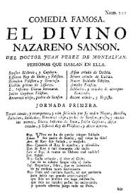 Comedia famosa. El divino nazareno, Sanson