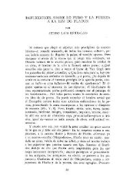 Reflexiones sobre lo puro y la pureza a la luz de Platón