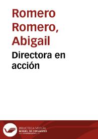 Directora en acción