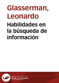 Habilidades en la búsqueda de información