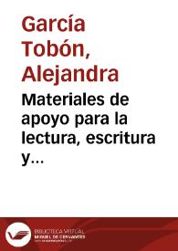 Materiales de apoyo para la lectura, escritura y matemáticas