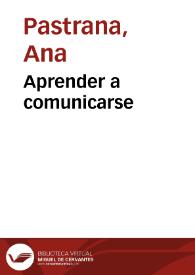 Aprender a comunicarse