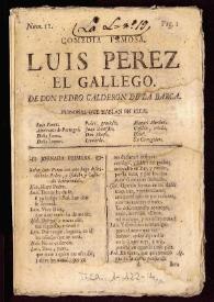 Comedia famosa, Luis Perez el gallego