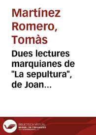 Dues lectures marquianes de 