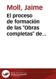 El proceso de formación de las 