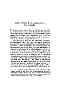 Baños árabes de la Pescadería, de Córdoba