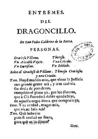 Entremes del dragoncillo