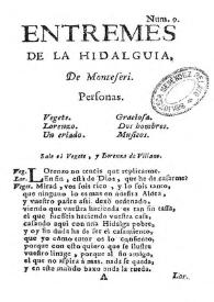 Entremes de la hidalguia