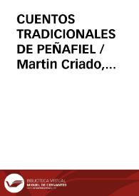 CUENTOS TRADICIONALES DE PEÑAFIEL