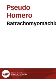 Batrachomyomachia