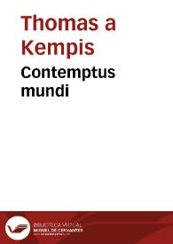 Contemptus mundi