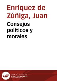 Consejos politicos y morales