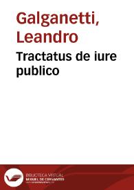 Tractatus de iure publico